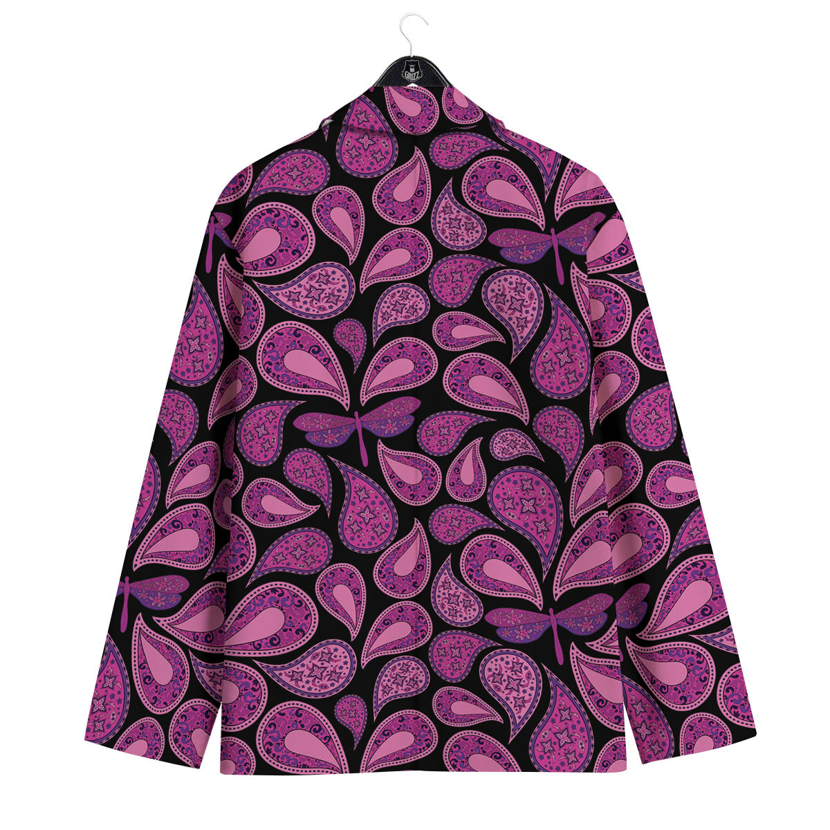 Paisley Purple Print Pattern Men's Sport Coat-grizzshop