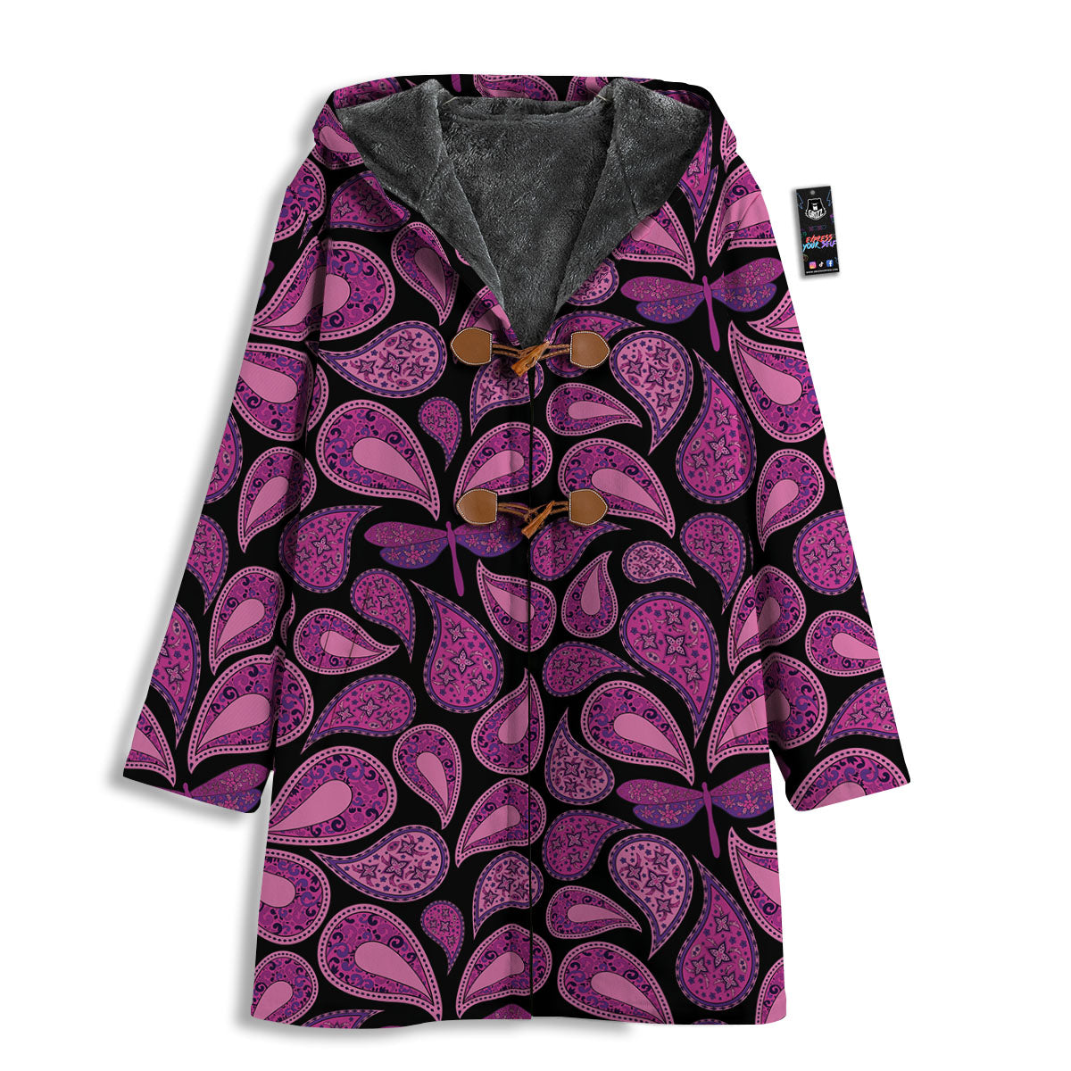 Paisley Purple Print Pattern Men's Windbreaker Jacket-grizzshop