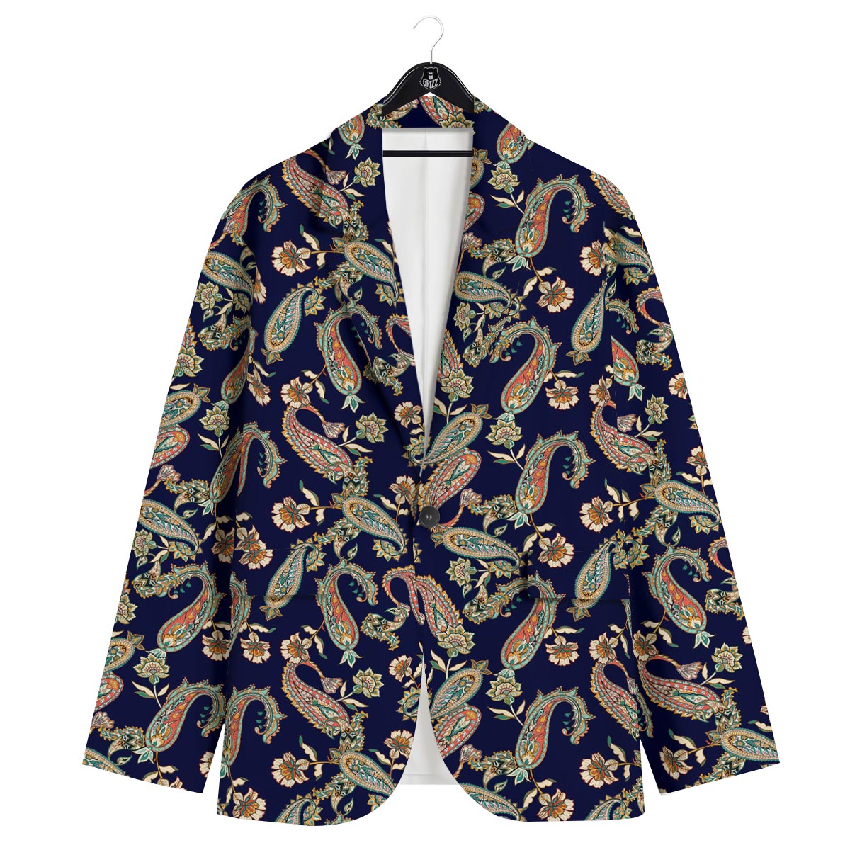 Paisley Retro Print Pattern Men's Sport Coat-grizzshop