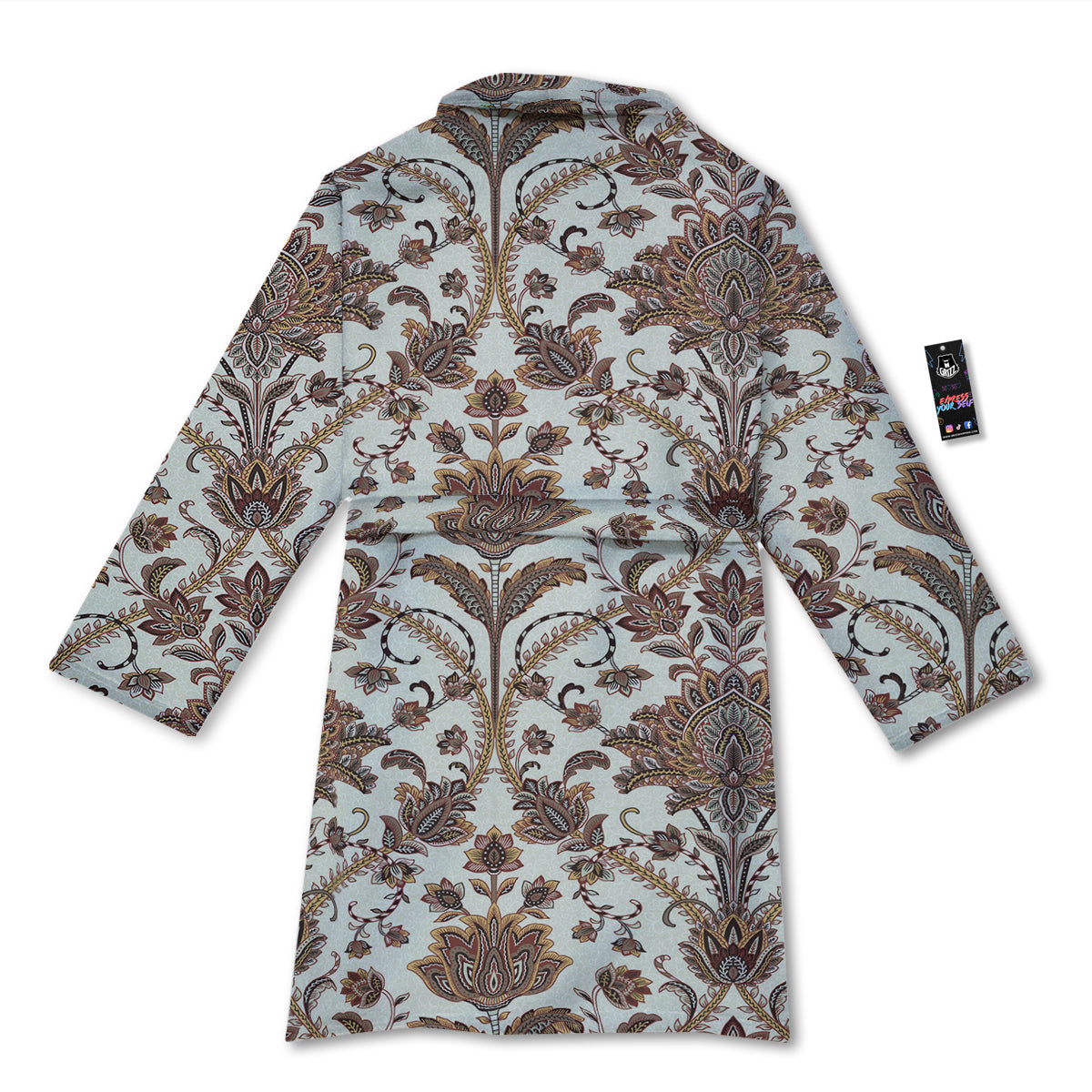 Paisley Vintage Pattern Bathrobe-grizzshop