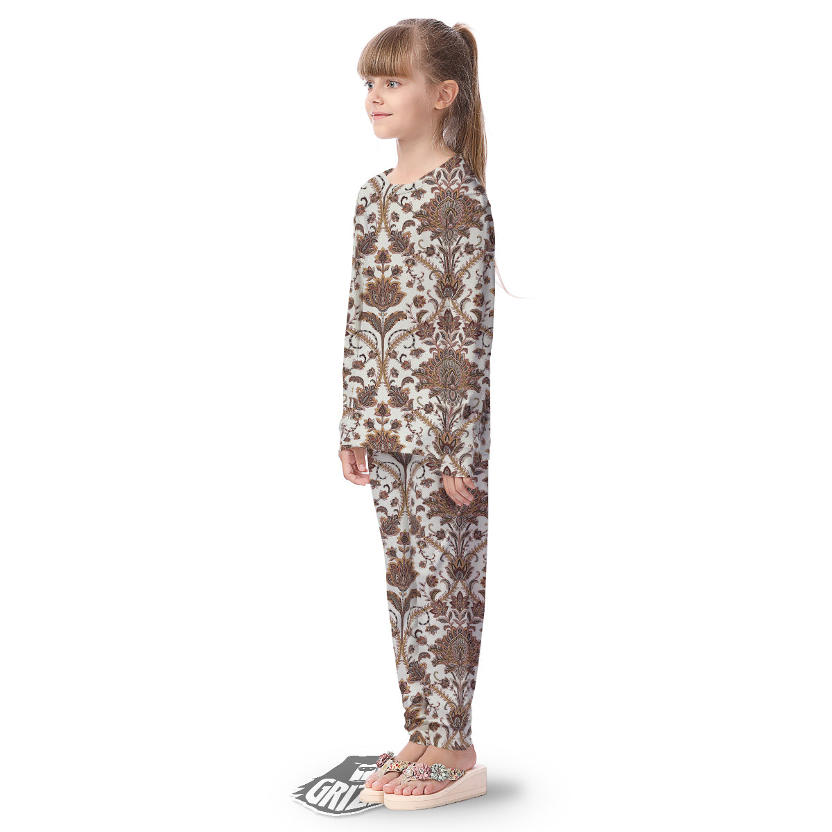 Paisley Vintage Pattern Kid's Pajamas-grizzshop