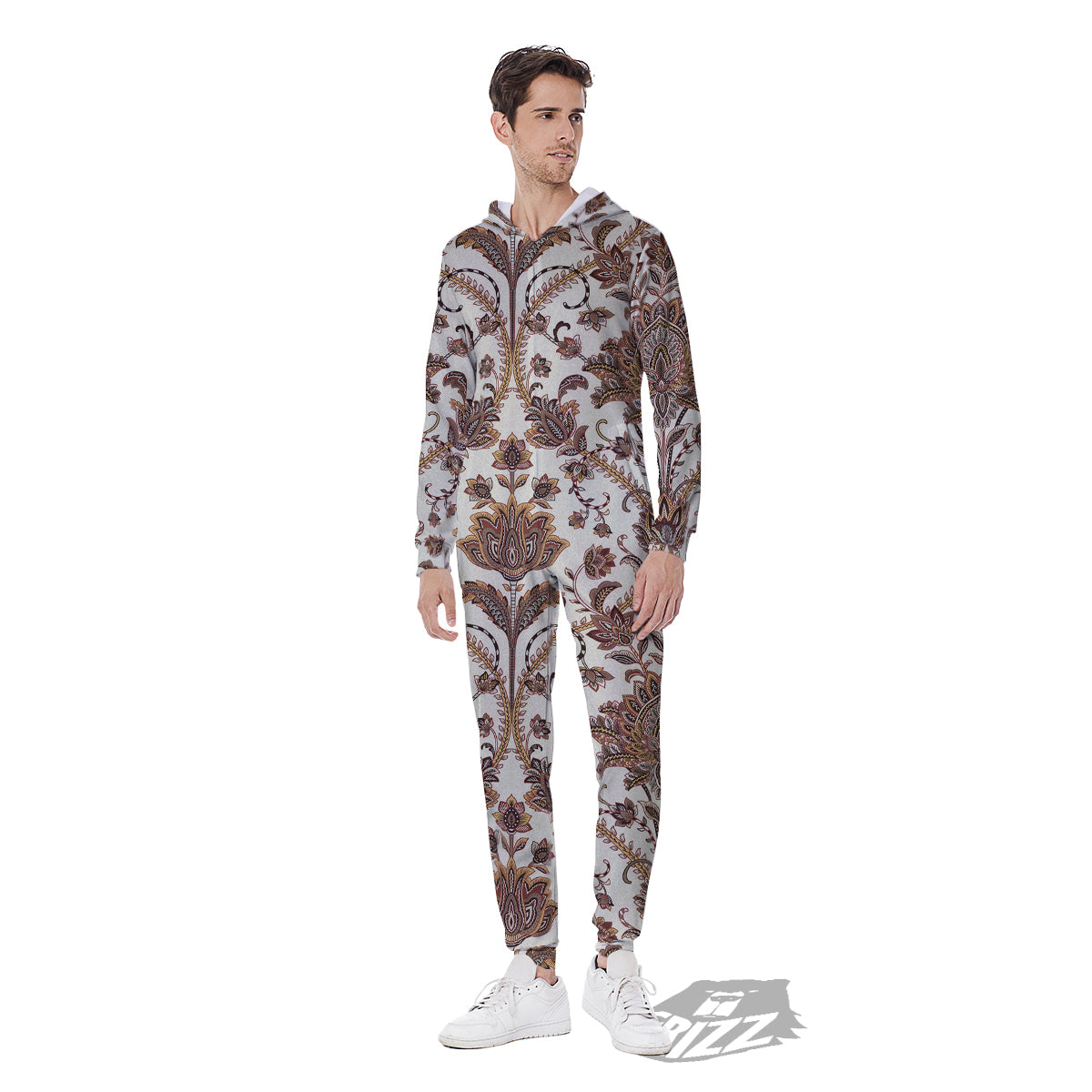 Paisley Vintage Pattern Men's Jumpsuit-grizzshop