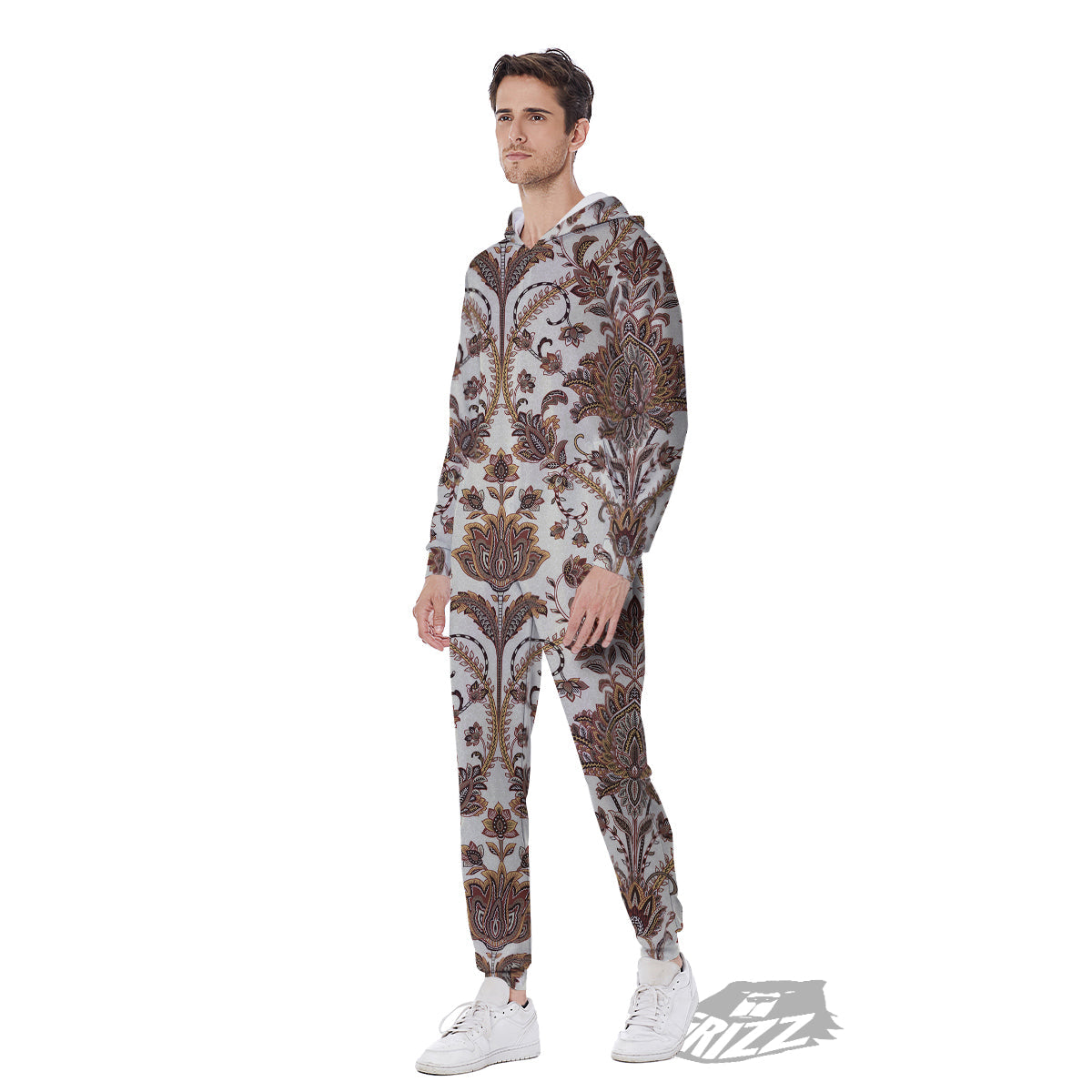 Paisley Vintage Pattern Men's Jumpsuit-grizzshop