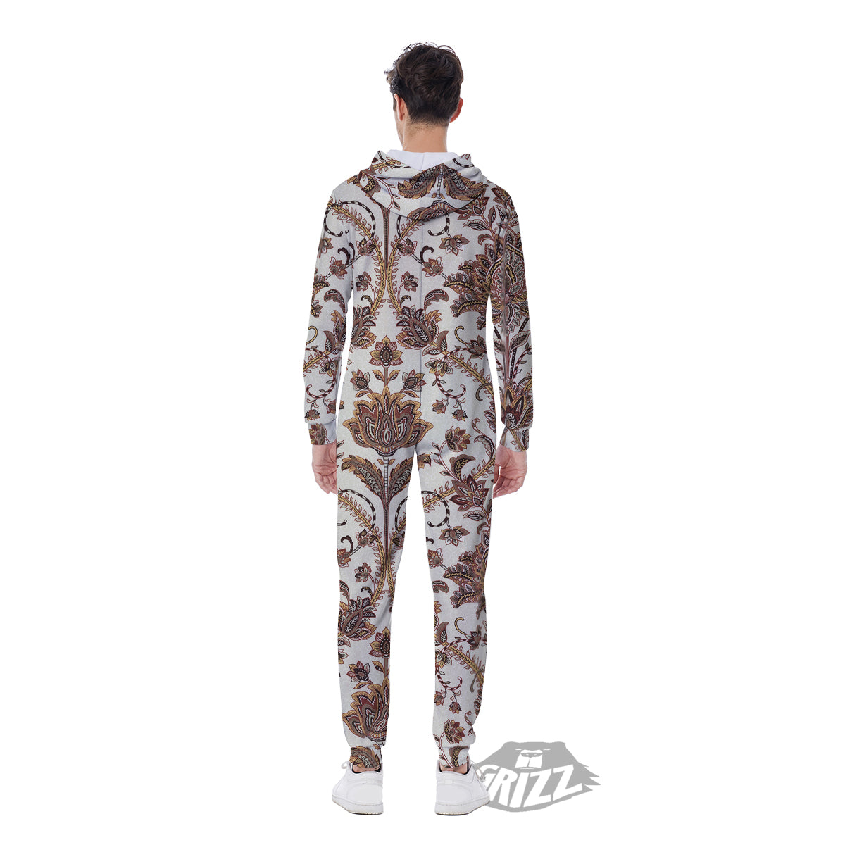 Paisley Vintage Pattern Men's Jumpsuit-grizzshop