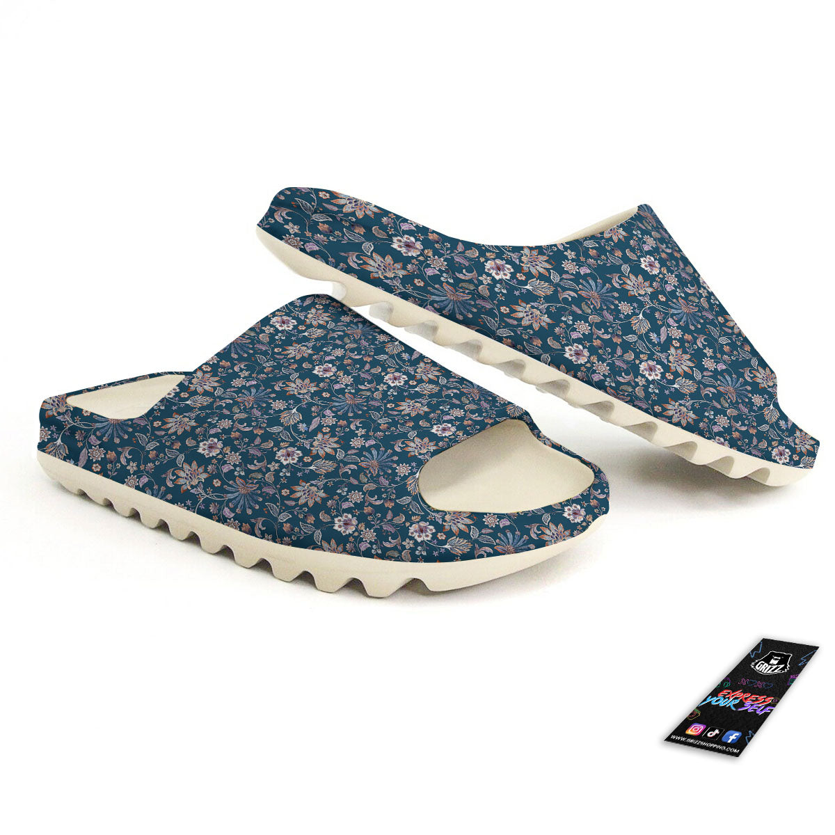 Paisley Bohemian Print Pattern Sandals-grizzshop
