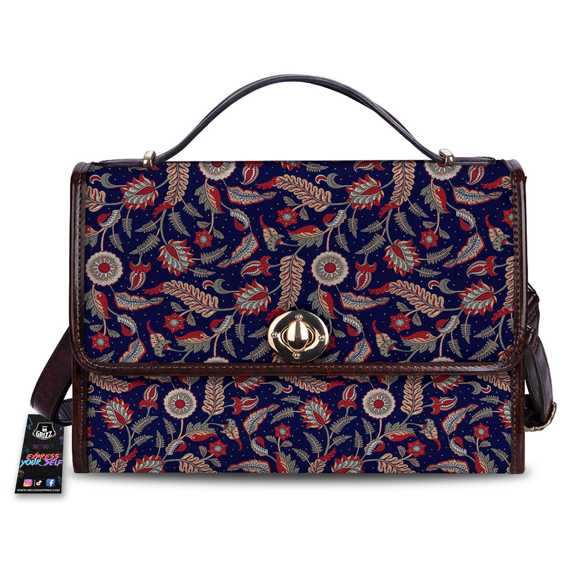 Paisley Indian Print Pattern Women's Satchel Bag