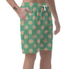 Pale Green Polka Dot Men's Shorts-grizzshop