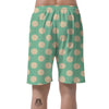 Pale Green Polka Dot Men's Shorts-grizzshop