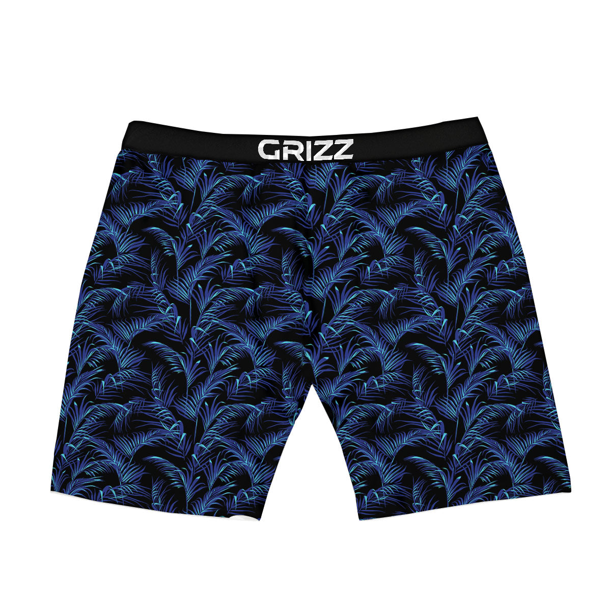 Palm Leaf Dark Tropical Print Pattern Boxer Briefs-grizzshop