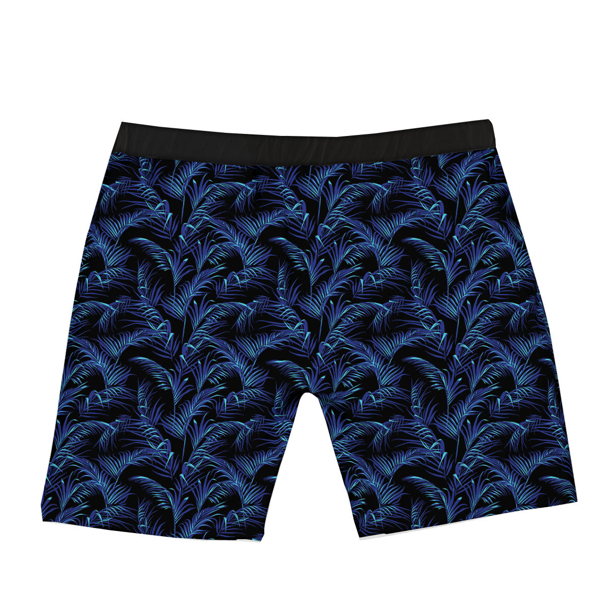 Palm Leaf Dark Tropical Print Pattern Boxer Briefs-grizzshop