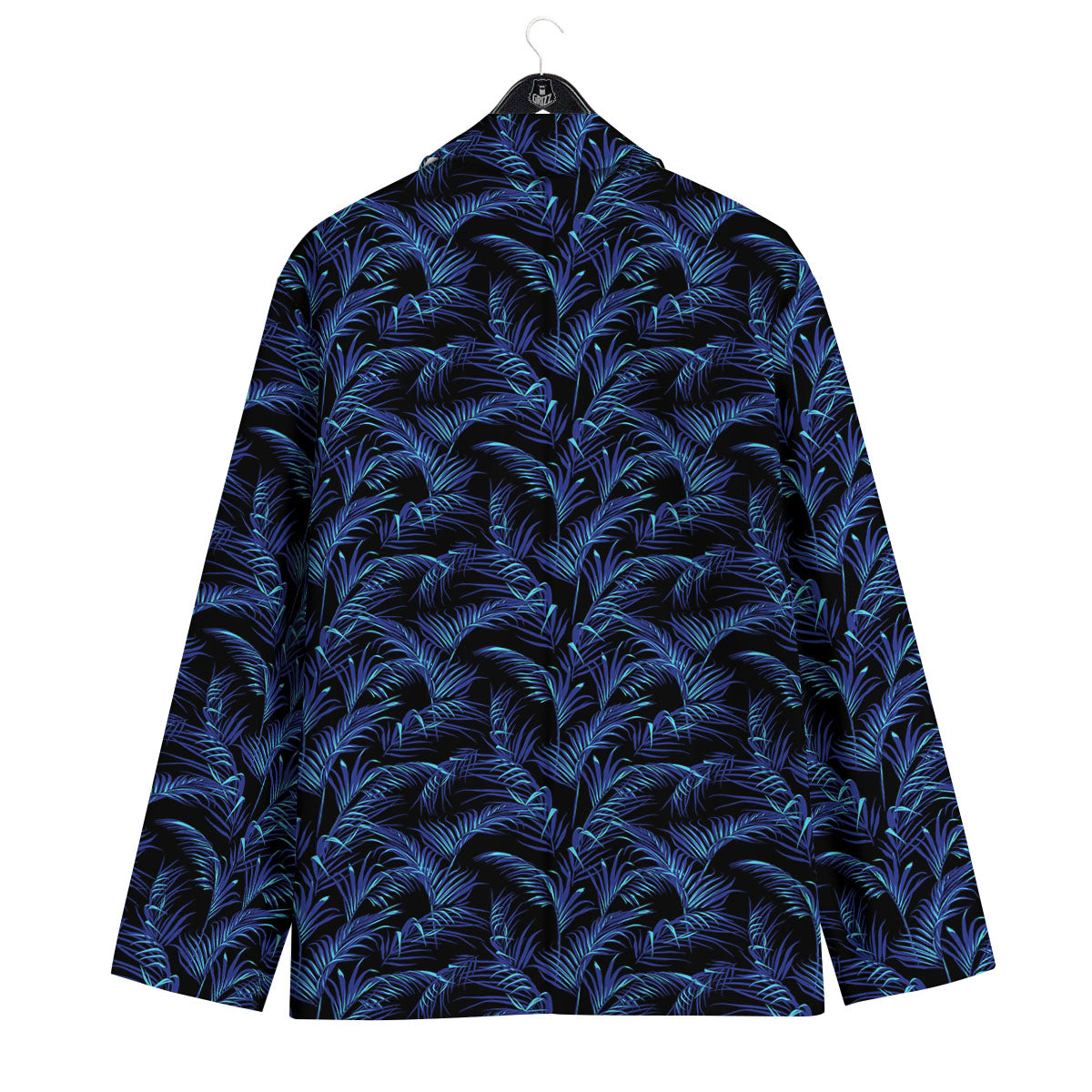 Palm Leaf Dark Tropical Print Pattern Men's Sport Coat-grizzshop