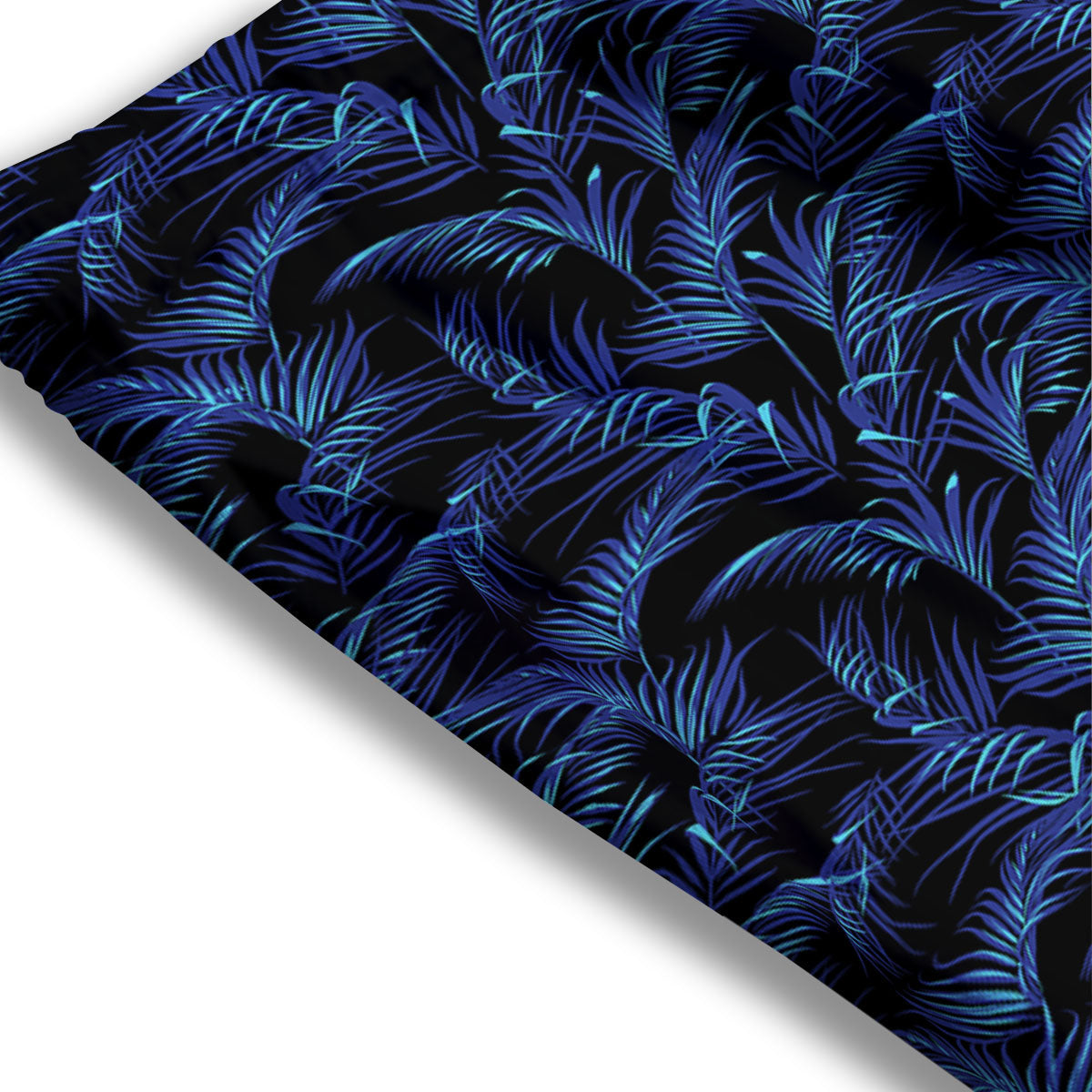 Palm Leaf Dark Tropical Print Pattern Mesh Shorts