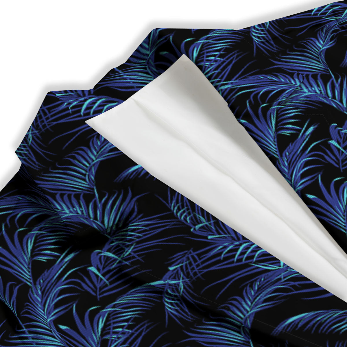 Palm Leaf Dark Tropical Print Pattern Women's Blazer-grizzshop