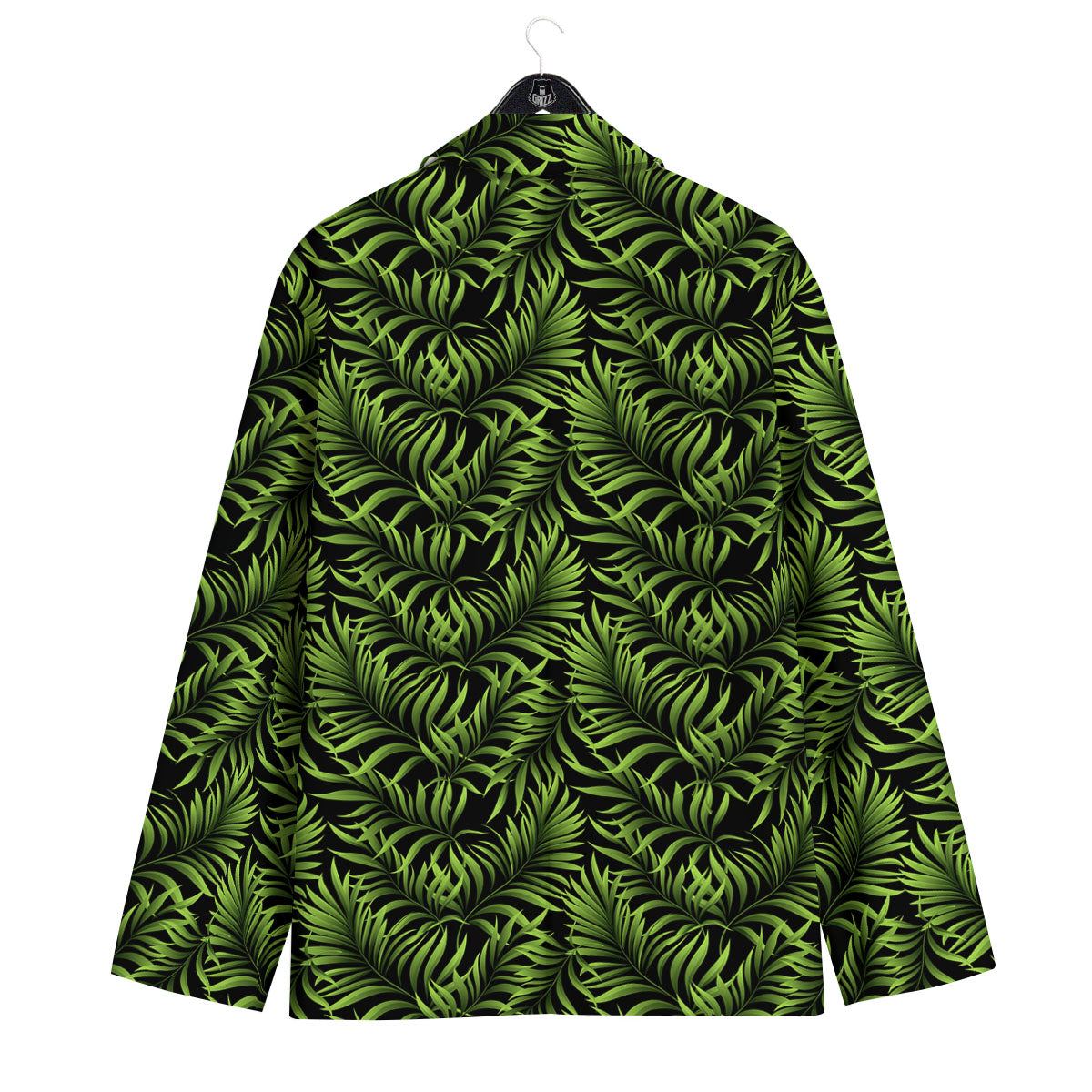 Palm Leaf Green Tropical Print Pattern Men's Sport Coat-grizzshop