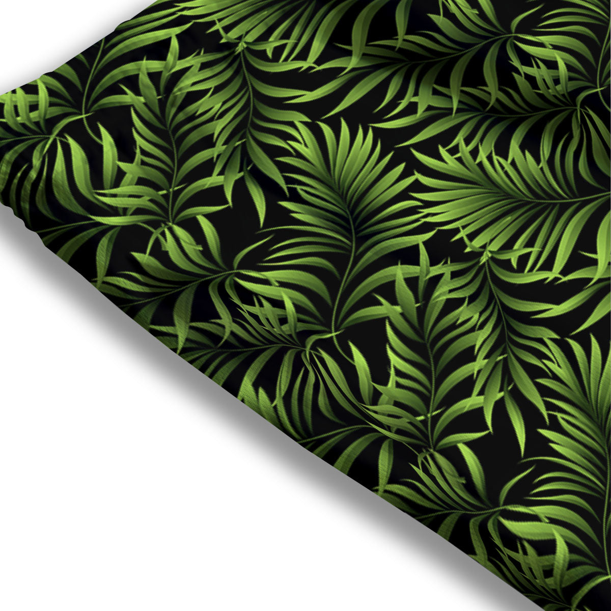 Palm Leaf Green Tropical Print Pattern Mesh Shorts