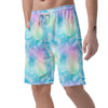 Palm Leaf Hawaiian Print Men's Shorts-grizzshop