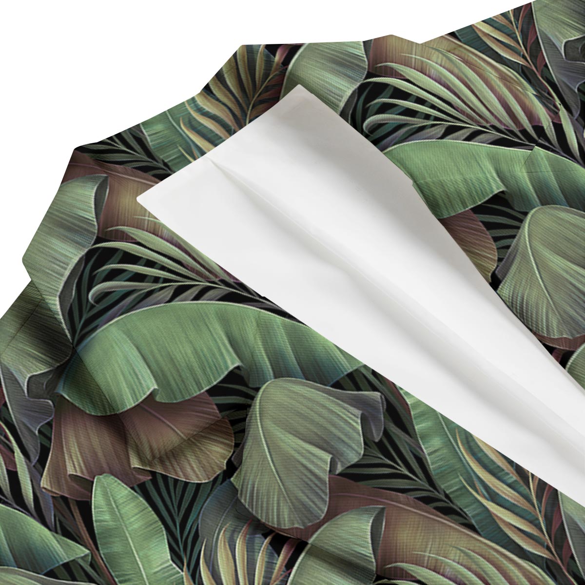 Palm Leaf Tropical Banana Print Pattern Men's Blazer-grizzshop