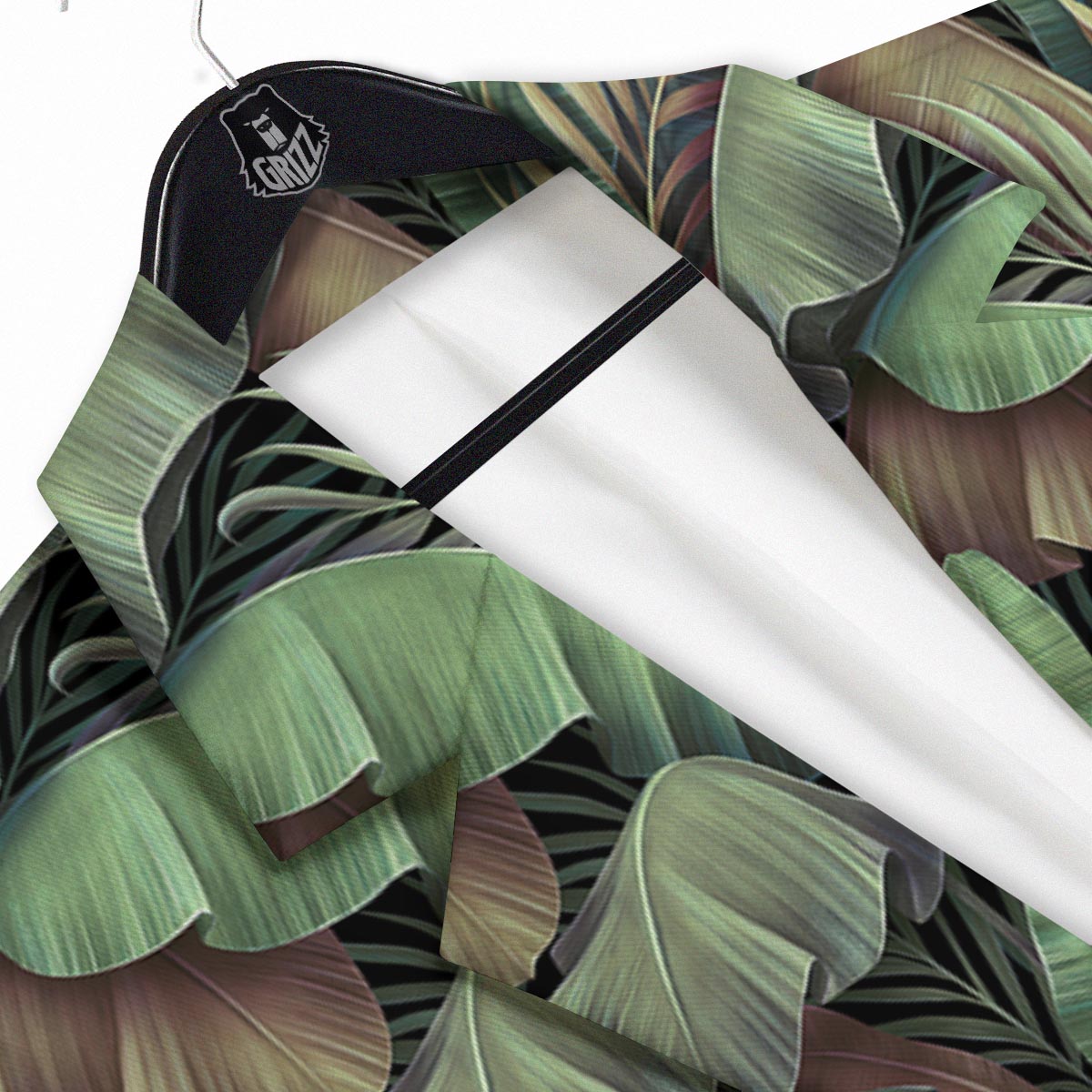 Palm Leaf Tropical Banana Print Pattern Men's Sport Coat-grizzshop