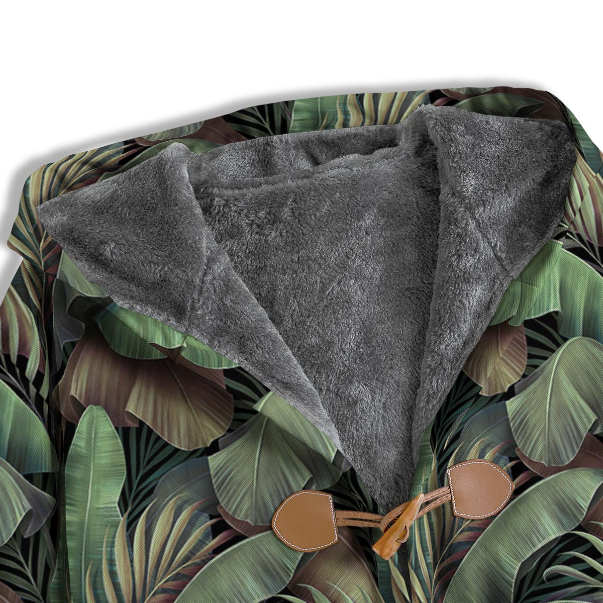 Palm Leaf Tropical Banana Print Pattern Men's Windbreaker Jacket-grizzshop