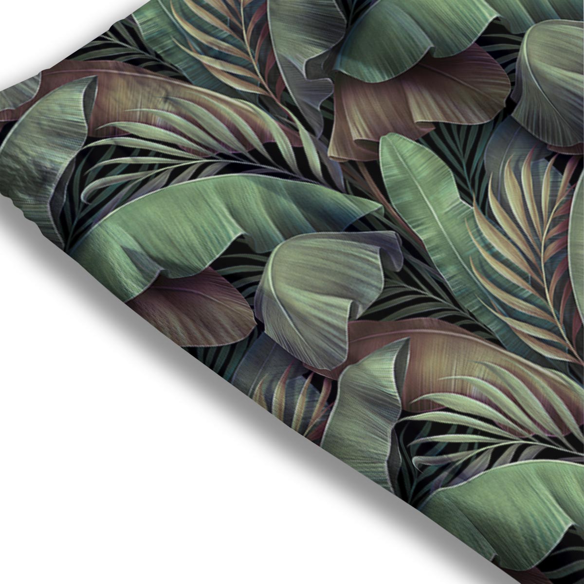 Palm Leaf Tropical Banana Print Pattern Mesh Shorts