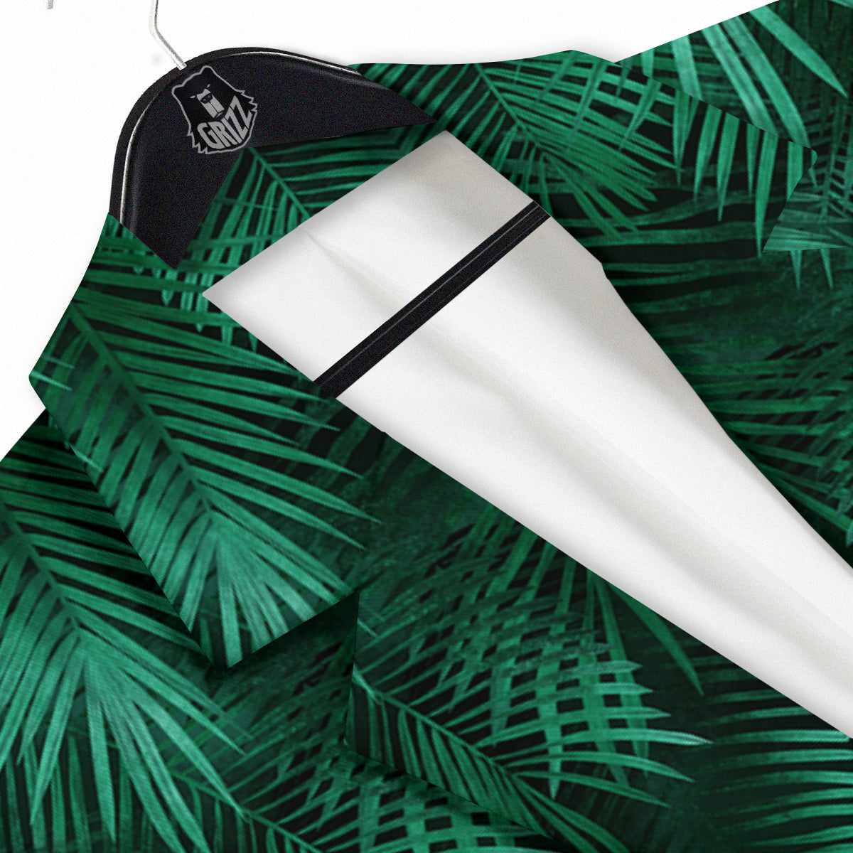 Palm Leaf Tropical Print Pattern Men's Sport Coat-grizzshop