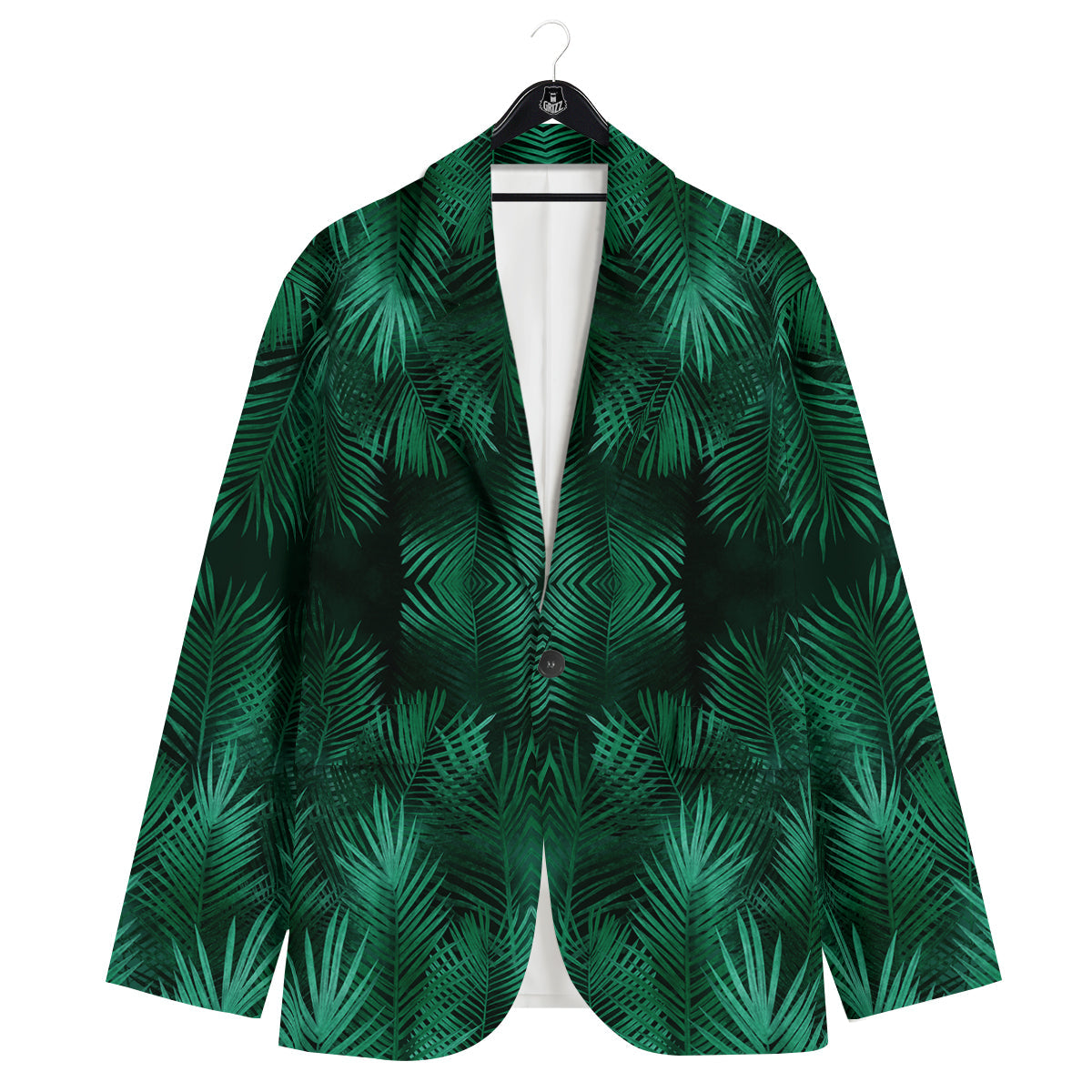 Palm Leaf Tropical Print Pattern Men's Sport Coat-grizzshop