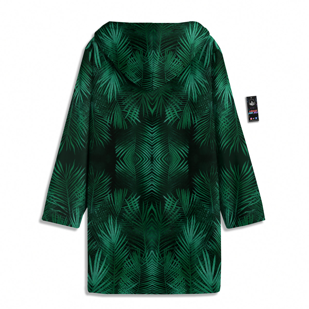 Palm Leaf Tropical Print Pattern Men's Windbreaker Jacket-grizzshop