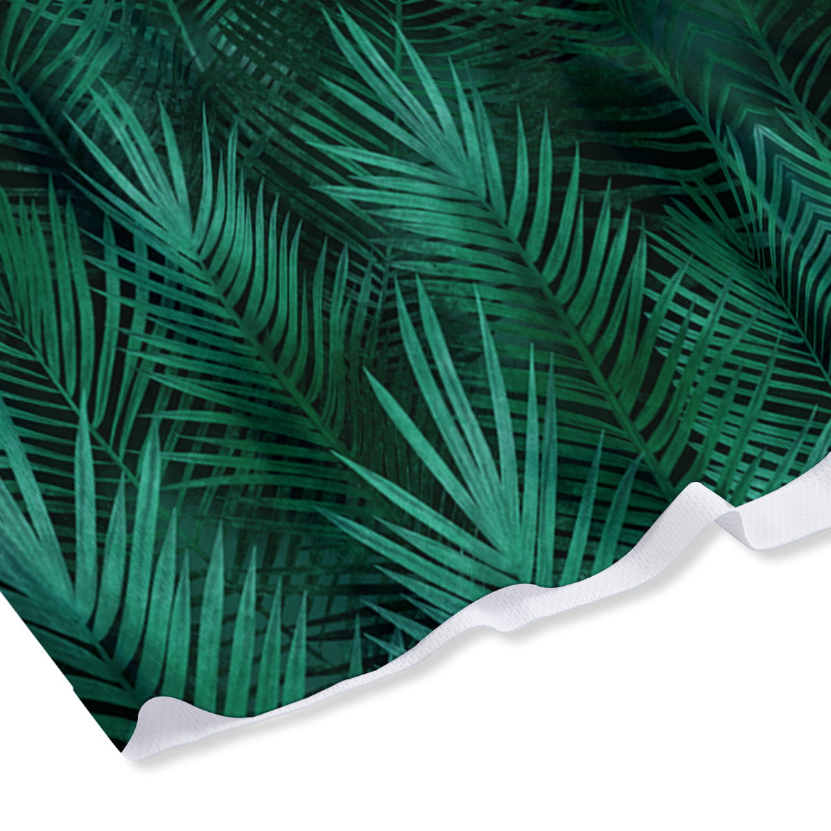 Palm Leaf Tropical Print Pattern Mesh Shorts