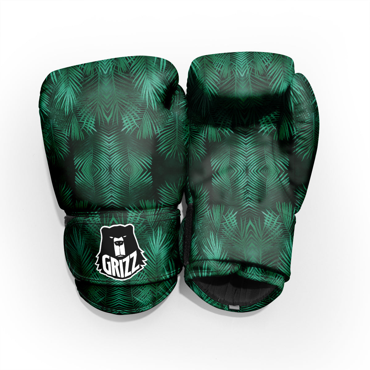 Palm Leaf Tropical Print Pattern Pro Boxing Glove