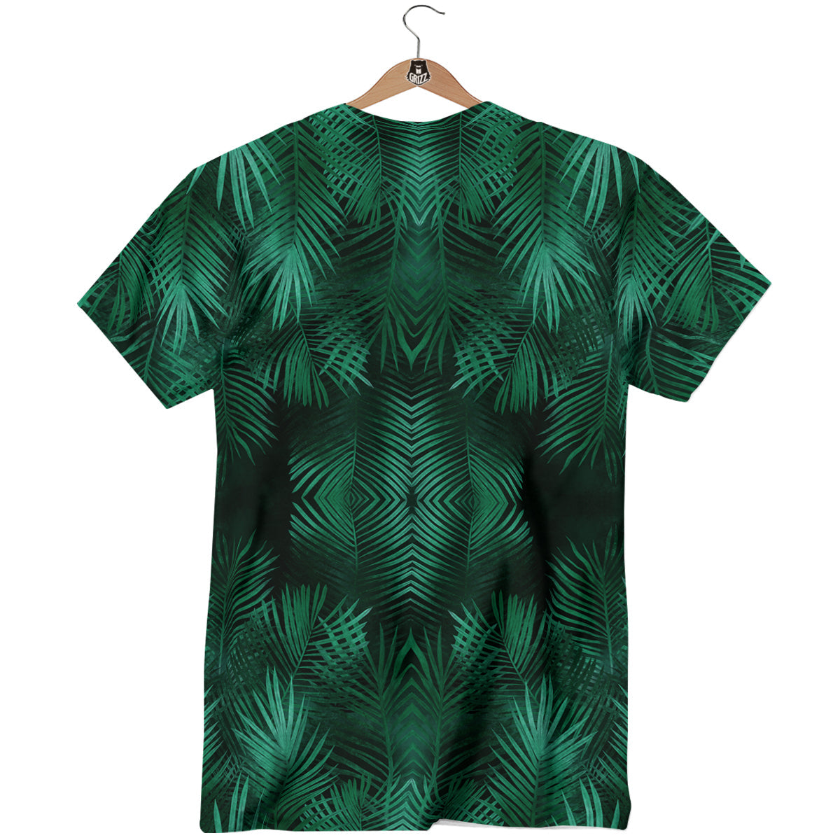 Palm Leaf Tropical Print Pattern T-Shirt-grizzshop