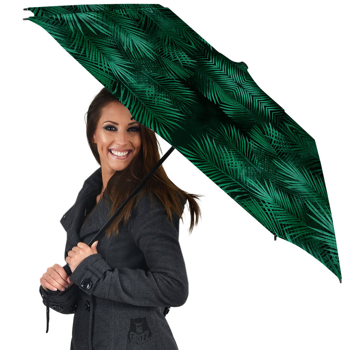 Palm Leaf Tropical Print Pattern Umbrella-grizzshop