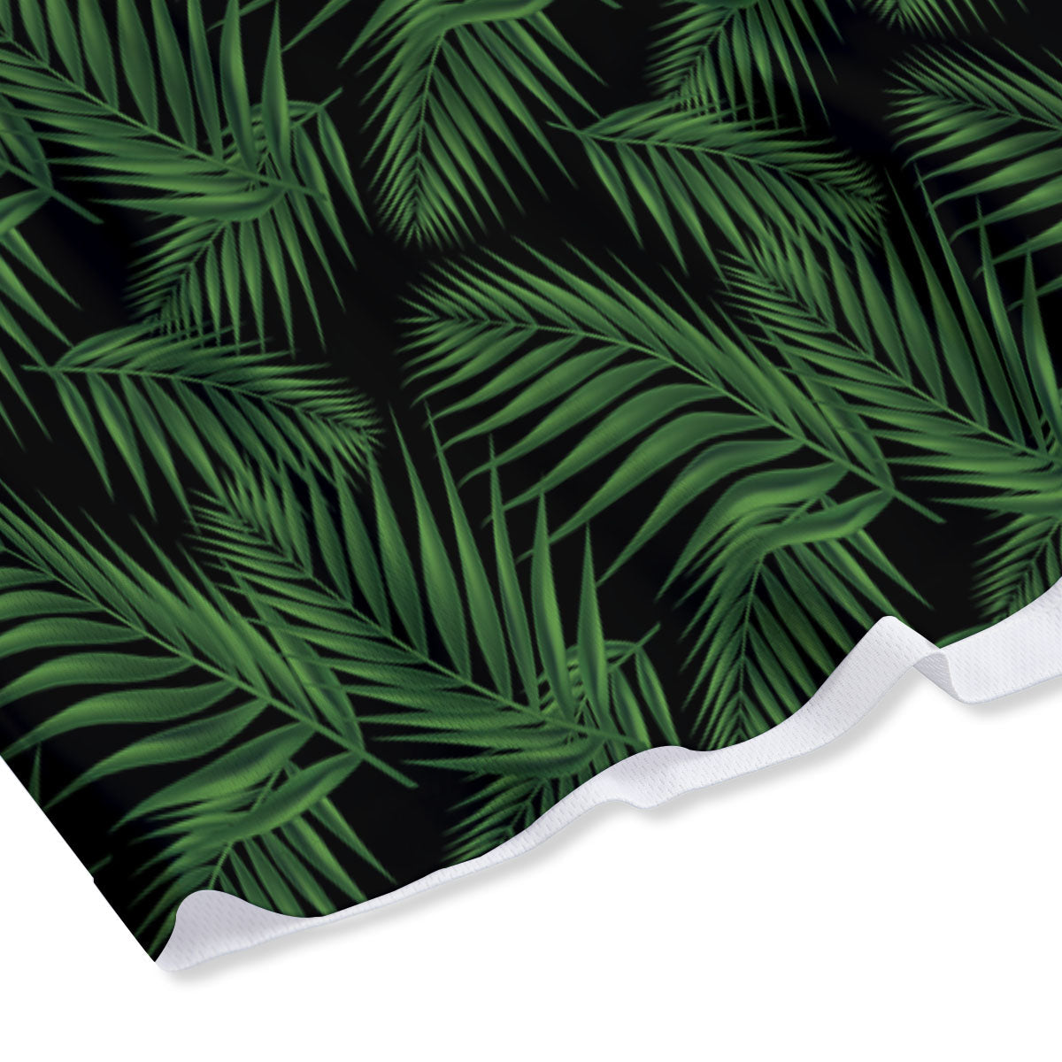 Palm Leave Night Tropical Print Pattern Mesh Shorts-grizzshop