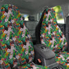 Palm Leaves And Bird Of Paradise Print Car Seat Covers-grizzshop