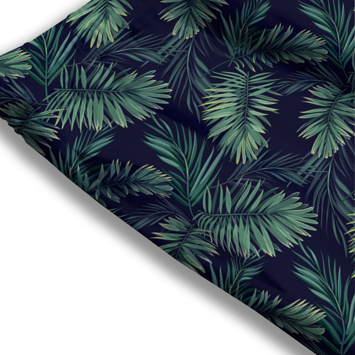 Palm Leaves Dark Tropical Print Pattern Mesh Shorts-grizzshop