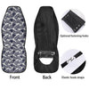 Palm Leaves White And Black Print Car Seat Covers-grizzshop