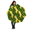 Palm Leaves Yellow Hawaiian Print Pattern Umbrella-grizzshop