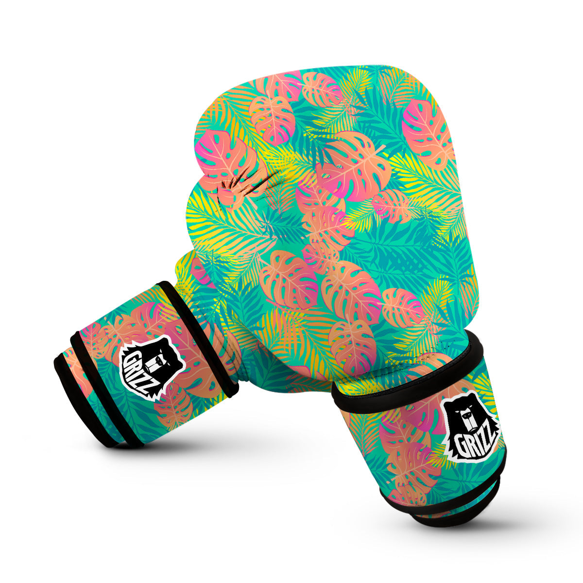 Palm Tree Beach Print Pattern Boxing Gloves-grizzshop