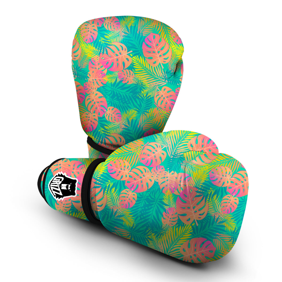 Palm Tree Beach Print Pattern Boxing Gloves-grizzshop