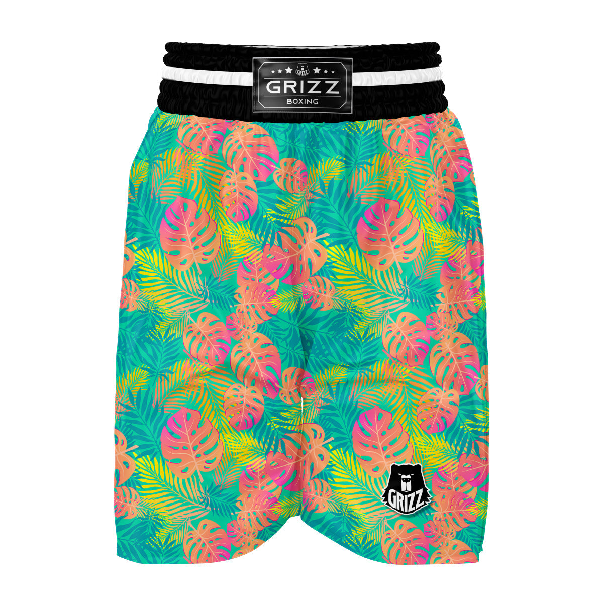 Palm Tree Beach Print Pattern Boxing Shorts-grizzshop