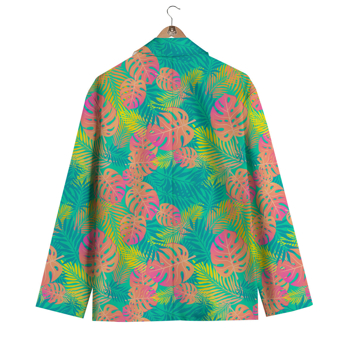 Palm Tree Beach Print Pattern Men's Blazer-grizzshop