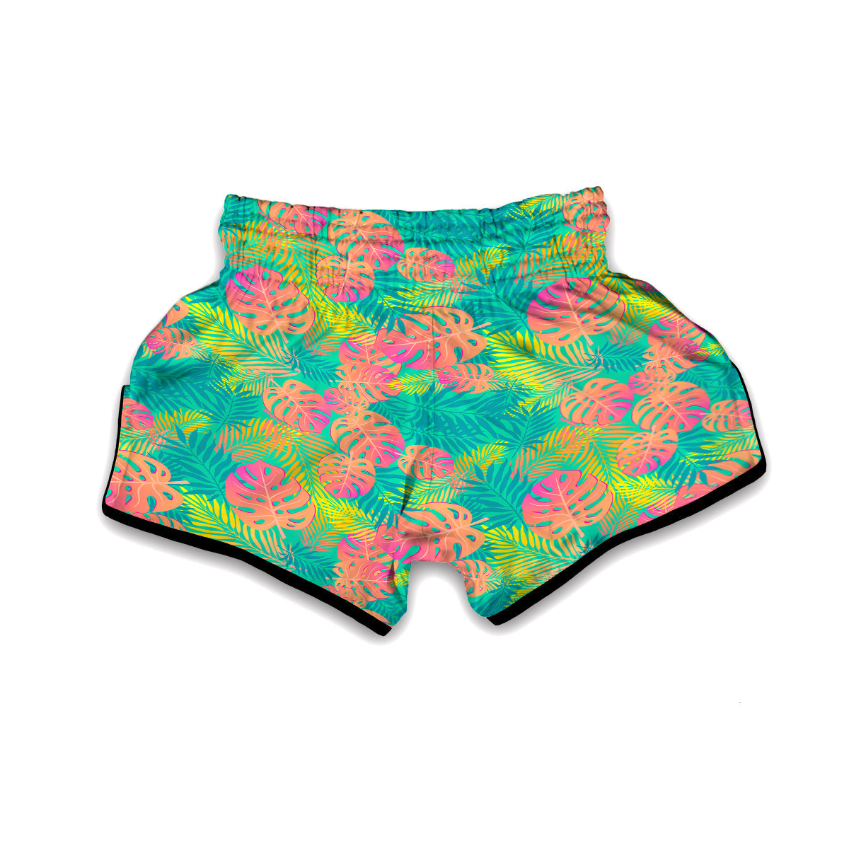 Palm Tree Beach Print Pattern Muay Thai Boxing Shorts-grizzshop