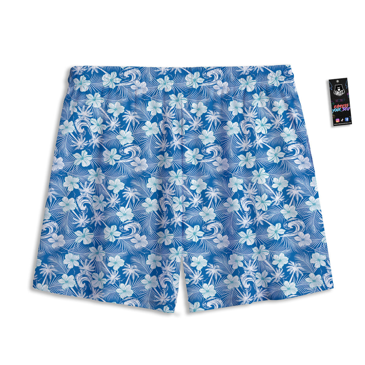 Navajo Geometric Style Print Pattern Mesh Shorts