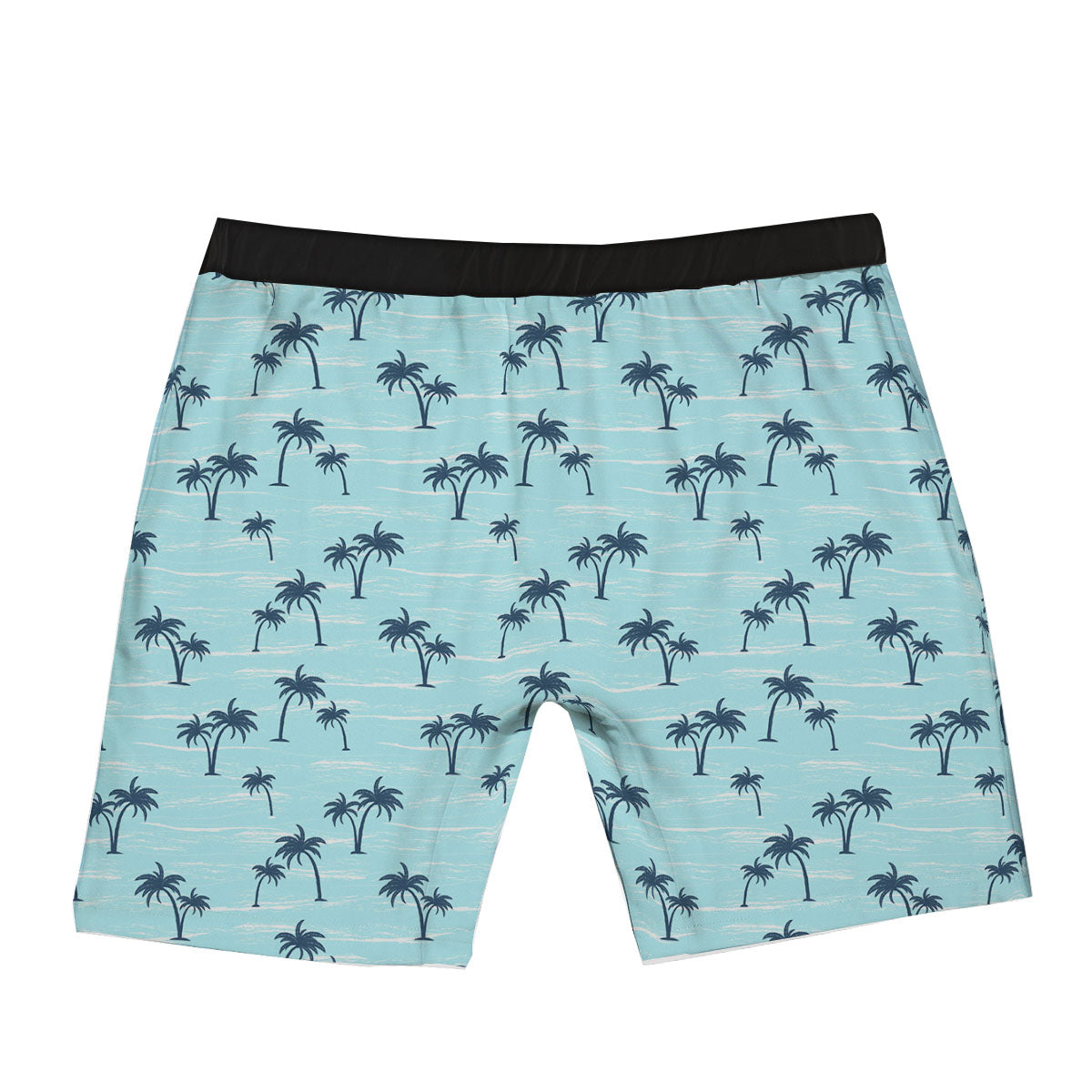 Palm Tree Blue Print Pattern Boxer Briefs-grizzshop