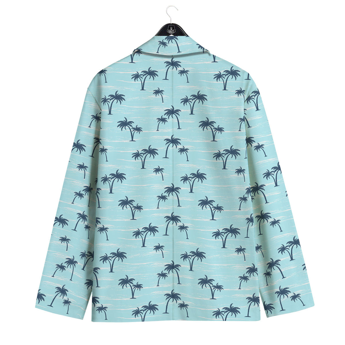 Palm Tree Blue Print Pattern Men's Sport Coat-grizzshop