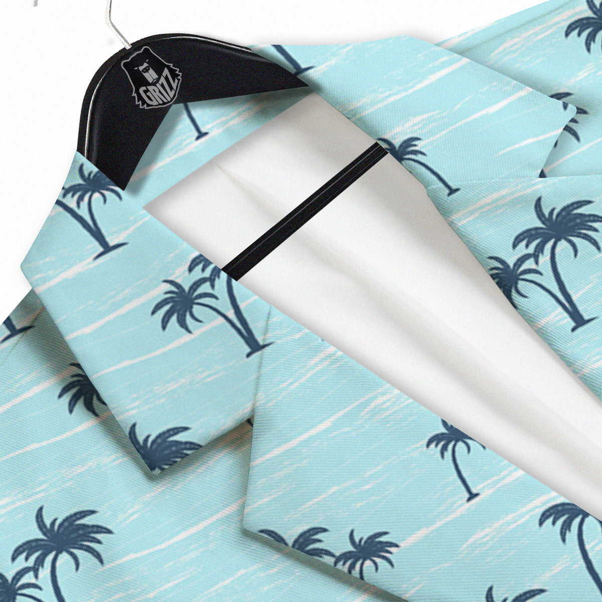 Palm Tree Blue Print Pattern Men's Sport Coat-grizzshop