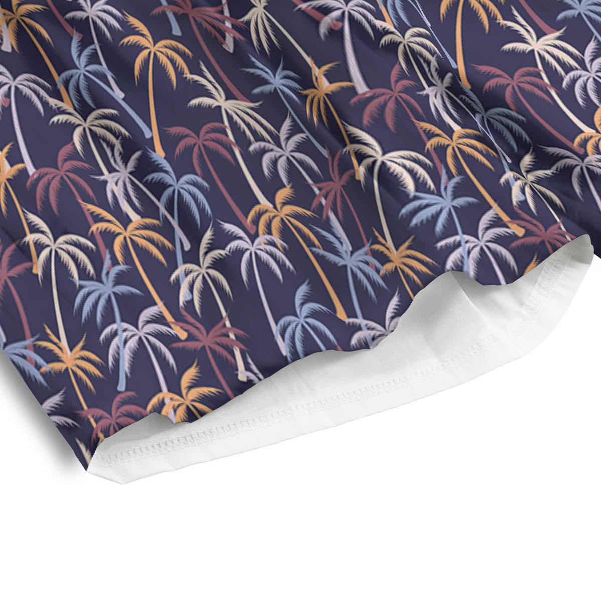 Palm Tree Colorful Print Pattern Men's Athletic Shorts