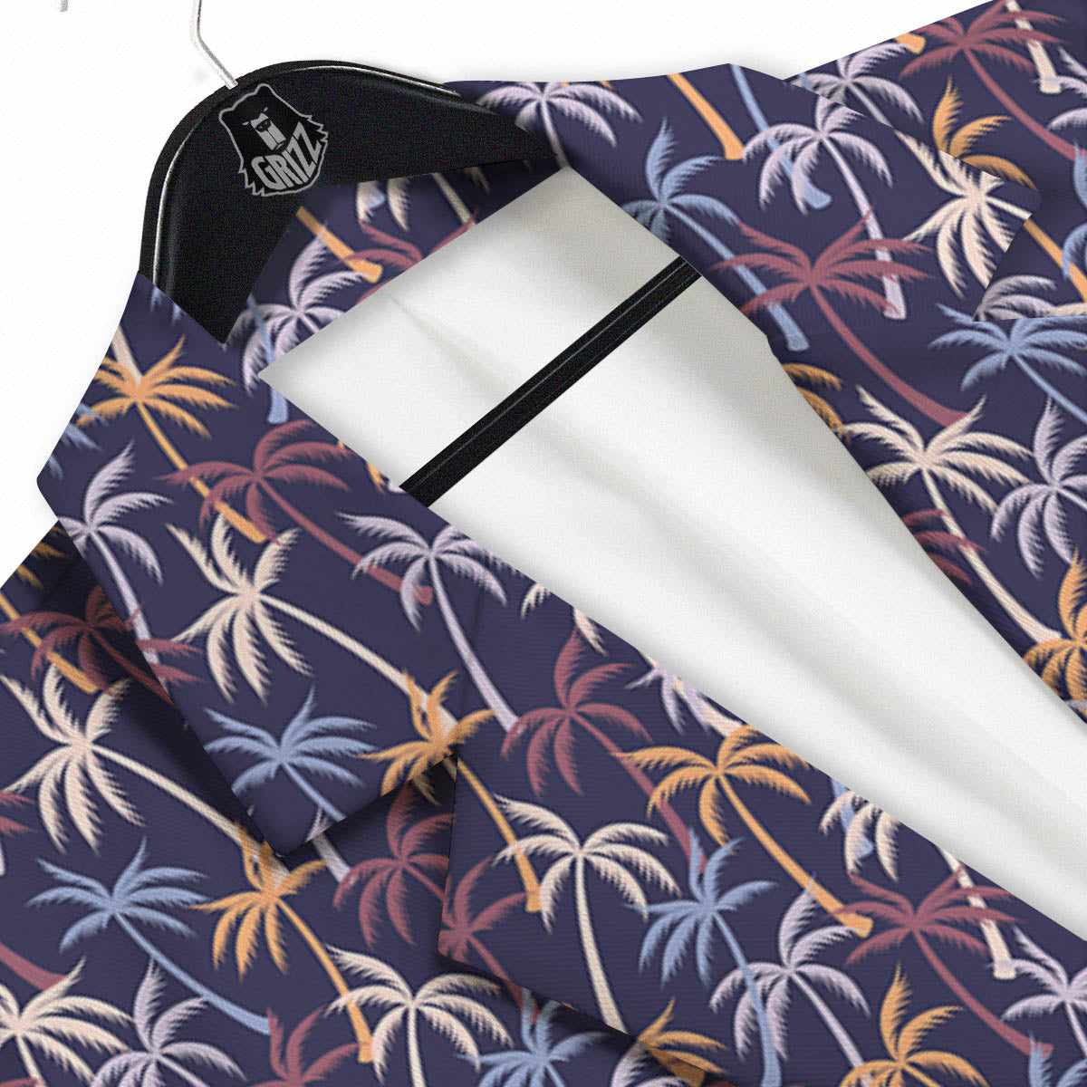 Palm Tree Colorful Print Pattern Men's Sport Coat-grizzshop