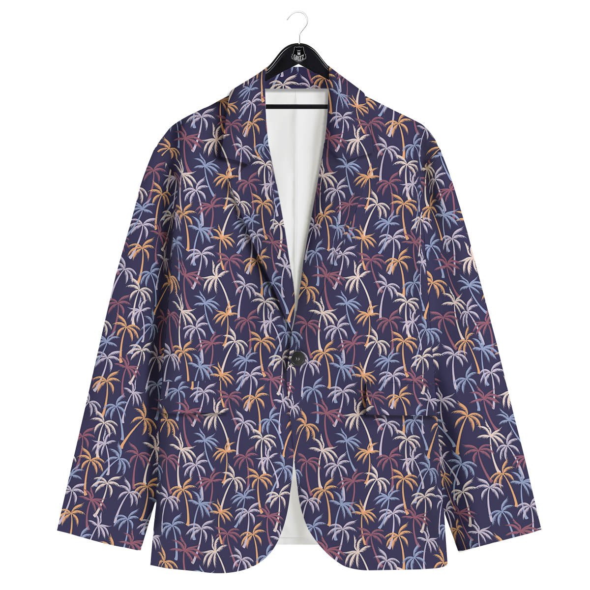 Palm Tree Colorful Print Pattern Men's Sport Coat-grizzshop