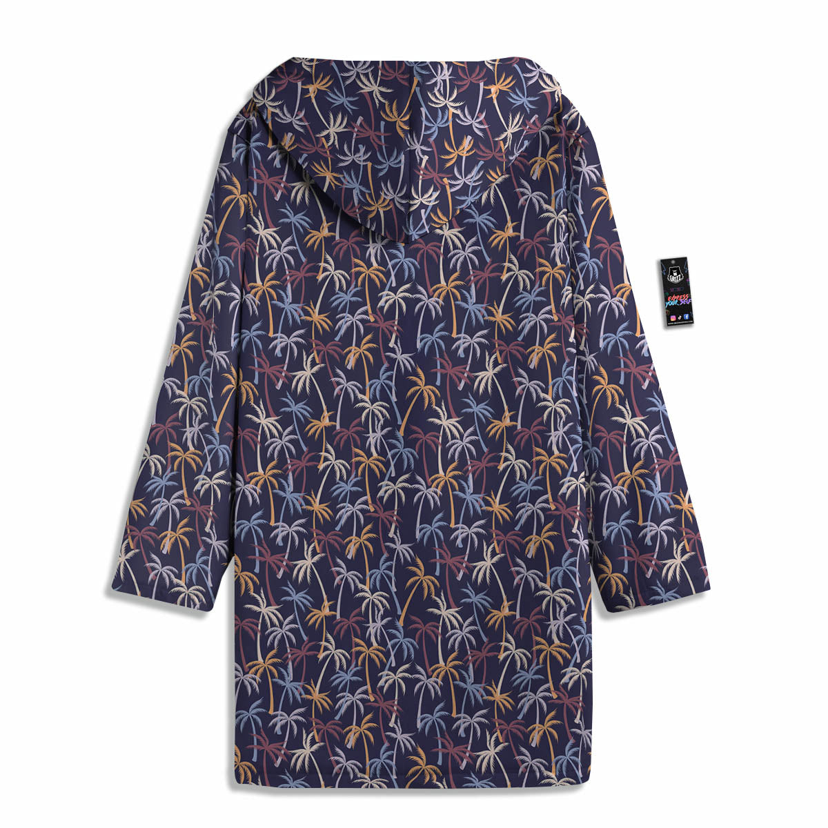 Palm Tree Colorful Print Pattern Men's Windbreaker Jacket-grizzshop
