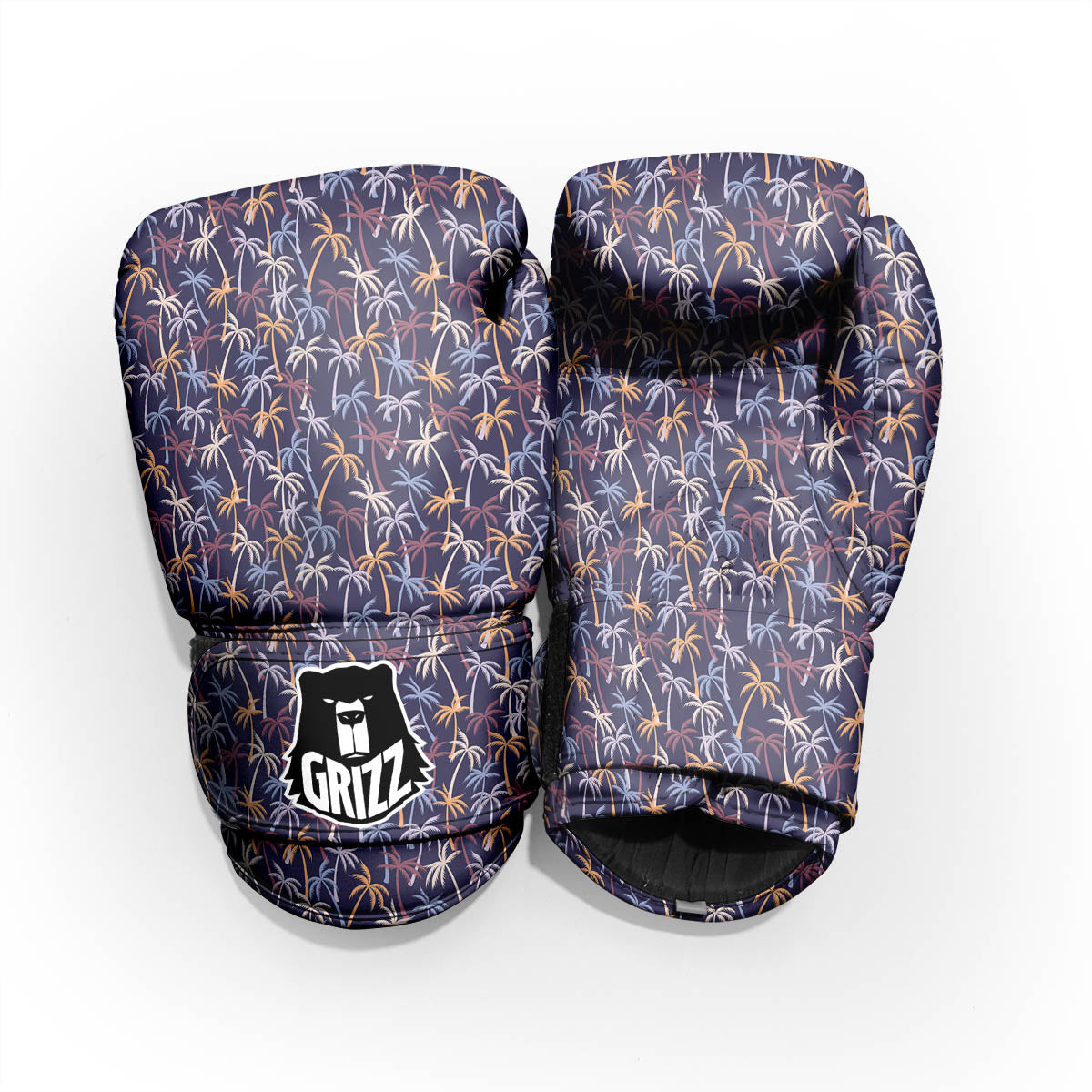 Palm Tree Colorful Print Pattern Pro Boxing Glove